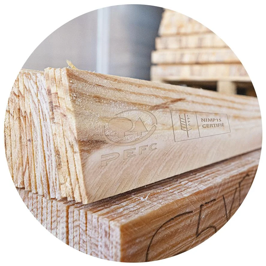 Carrelets planchettes emballage pefc nimp15 - péré & fils scierie marmande